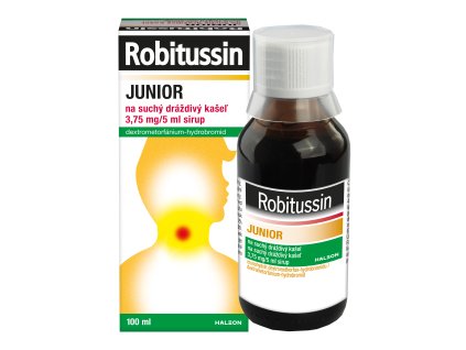 Robitussin JUNIOR sirup krabicka s lahvickou 100 ml SK TV F