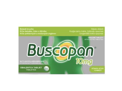 Buscopan tbl obd 10 mg (blis.Al/PVC) 1x20 ks