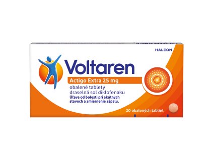 Voltaren Actigo Extra 25 mg 20 obalenych tabliet SK TV F