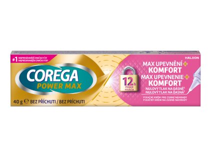 Corega Power Max Max Upevneni + Komfort 40 g CZ SK TV F (2)