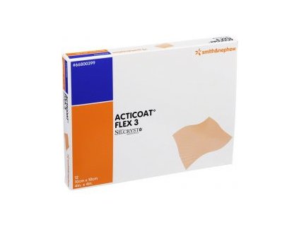 ACTICOAT FLEX 3 Krytie na rany 10x10 cm, s nanokryštalickým striebrom 1x12 ks