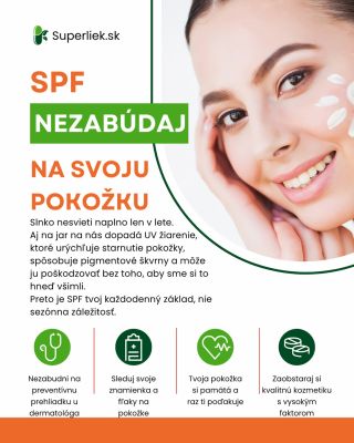 SPF nie je len letná záležitosť ☀️ Aj keď sa slnko zdá slabšie, UV žiarenie pôsobí na tvoju pokožku každý deň – aj na jar...