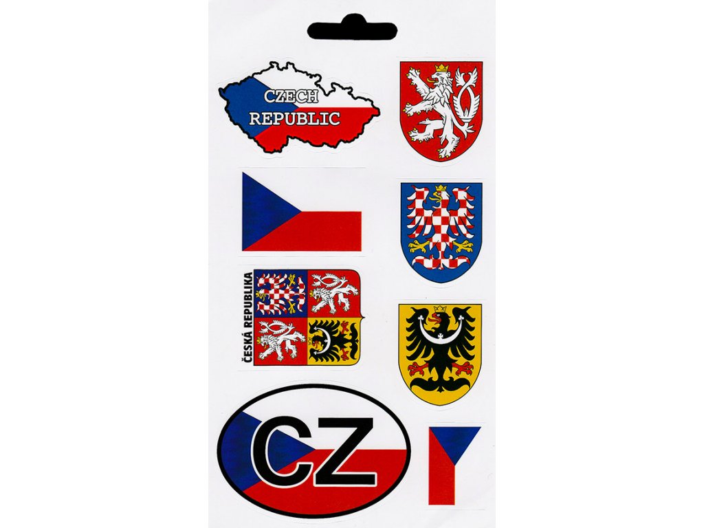 Arch samolepek - české symboly a znaky