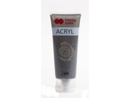 Akrylová barva 75ml, Nazelenalá tmavě šedá, Happy Color 855
