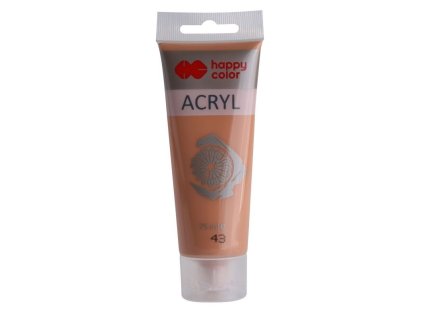 Akrylová barva 75ml, Světle Hnědá, Happy Color 43