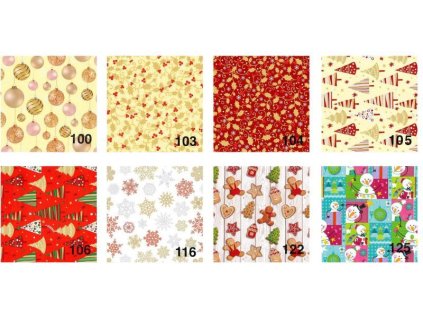 Balící papír vánoční 0.7x2m Florio box