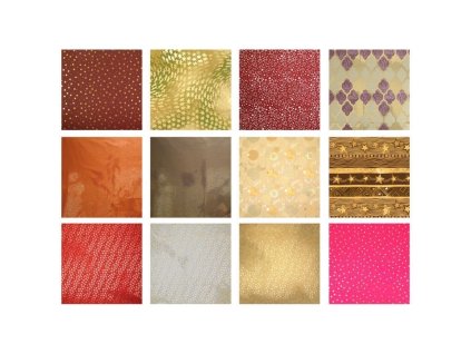 Balící papír vánoční STAR mix 0.7x2m  Stars MINI