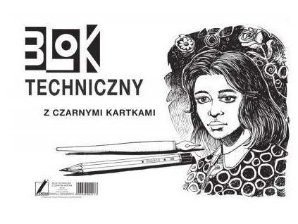 Blok technický A3 černé čtvrtky 10 listů 170g