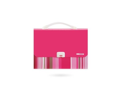 Box na dokumenty A4 Expanding File-Smile Macaron 13 kapes Modrý