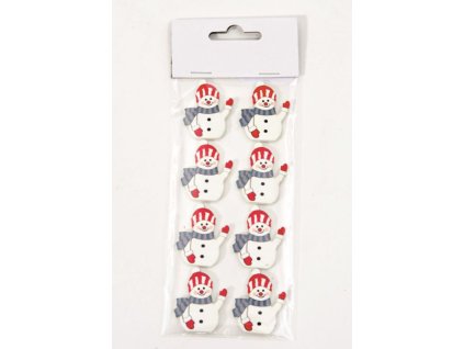 Dekorace sněhuláci 8ks