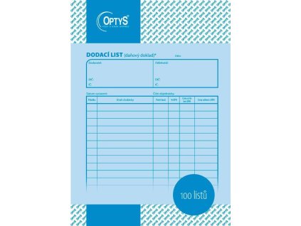 Dodací listy A5 100l 1044