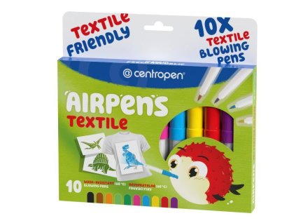 Foukací fixy Centropen 1539/10 sada Textil