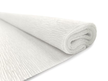 Krepový papír 200x50cm 01 Bílý