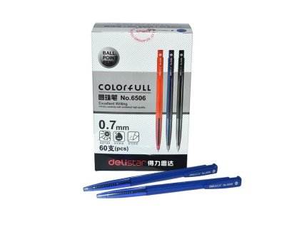 Kuličkové pero 6506 Deli modré; 0,7 mm