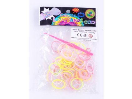 Loom Bands silikonové gumičky Ve tmě zářící