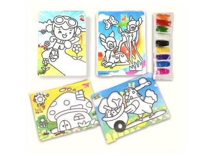 Mozajkový obrázek písková technika 27x20cm