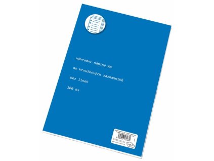 Náhradní vložky A4 čisté 100ls