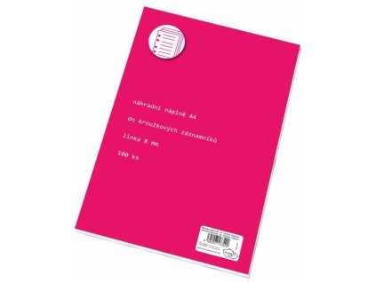 Náhradní vložky A4 linkované 100ls