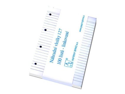 Náhradní vložky A6 linkované 100ls