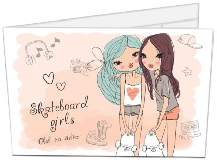 Obal na číslice SKATEBOARD GIRLS 7709