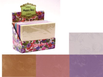 Obálka dárková s ražbou květina 13x18cm 3124