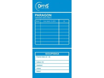 Obchodní paragon - zjednodušený daňový doklad  2x50ls číslovaný 1092