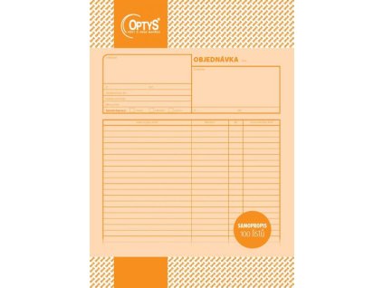 Objednávka A4, samopropisovací, 100 listů 1261