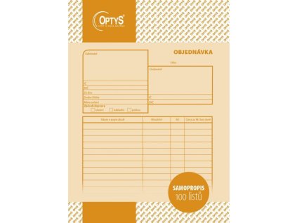 Objednávka A5 NCR na výšku, 100 listů