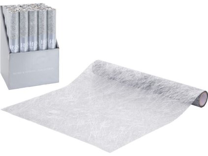 Organza Decopaper 28x250cm stříbrná 5AS