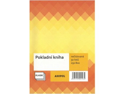 Pokladní kniha bez DPH 050800 - A4 - 50 listů