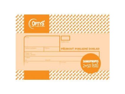 Příjmový doklad A6, samopropisovací, 2 x 50 listů 1091