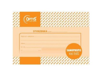 Samopropisovací stvrzenka A6, 100 listů 1080