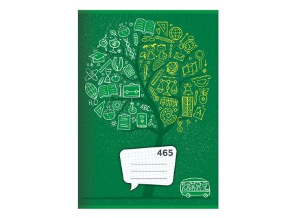 Školní sešit 465 J A4 čtverečkovaný