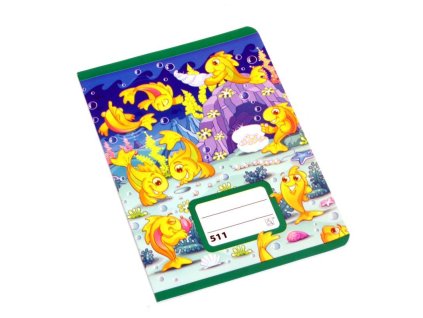 Školní sešit 511 M s pomocnou linkou  A5 linka