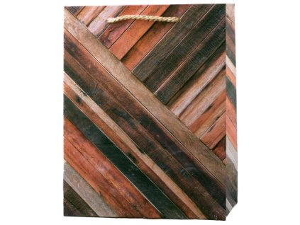 Taška dárková 826 M 250g Wood 320x260x120mm