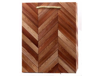 Taška dárková 826 S 250g Wood 230x180x120mm