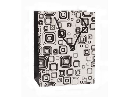 Taška dárková geometrické vzory 848 M 320x260x120mm