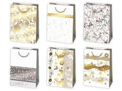 Taška dárková POL-MAK T16 zlacená,23x32x11cm