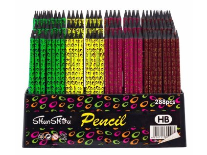 Tužky grafitové HB s gumou Black Laser bal 288ks