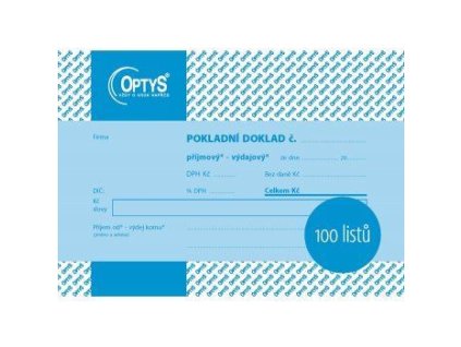 Univerzální pokladní doklad A6, 100 listů 1094