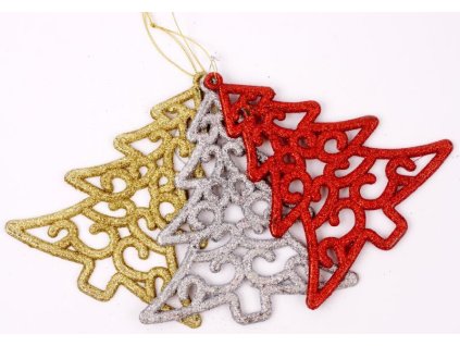 Vánoční dekorace stromek GLITR 9413 vel. 16cm