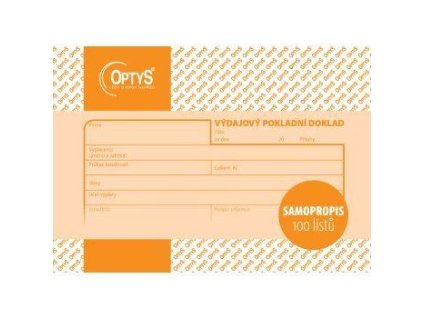 Výdajový doklad A6, samopropisovací, 100 listů 1083