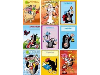 Zápisníček A6 Akim Krtek mix motivů