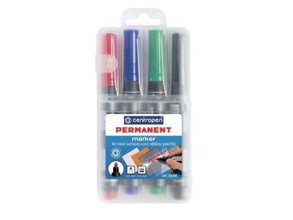 Značkovač Centropen 8566 4ks sada Etue