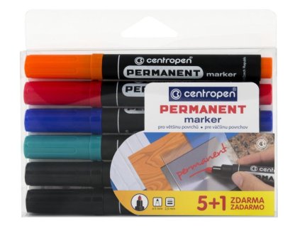Značkovač Centropen 8566 5+1 sada