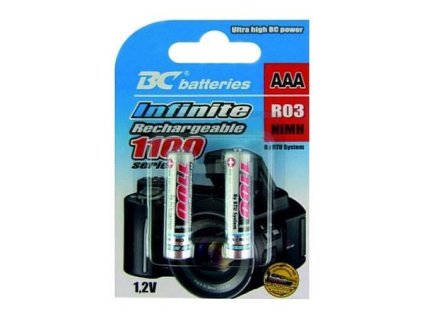 Alkalická AAA baterie nabijeci NiMH Infinite BC R03 -1100/2BP NiMH 2ks