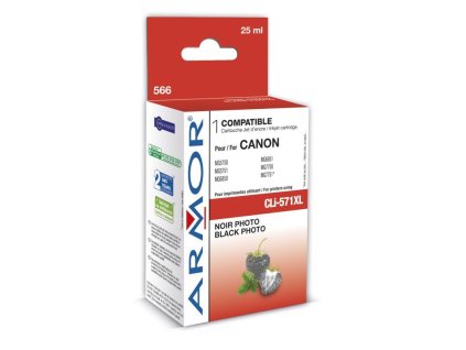 Inkoustová kazeta pro Canon Pixma MG5751 černá, obsah 13ml, kom.s CLI571BKXL