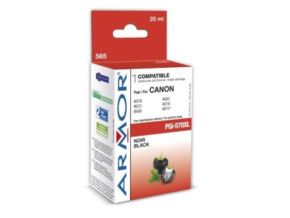 Inkoustová kazeta pro Canon Pixma MG5751 černý pigment, obsah 25ml, kom. PGI570BKXL