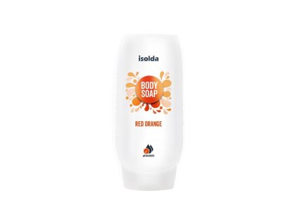 ISOLDA Red orange body soap 550ml láhev CLICK&GO