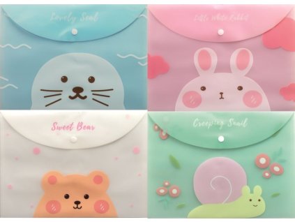 Kapsa s drukem A4 ANIMALS (Varianta Modrá)